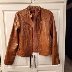 Faux leather jacket